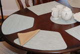 スイトピーリネン 扇形洗えるテーブルマット